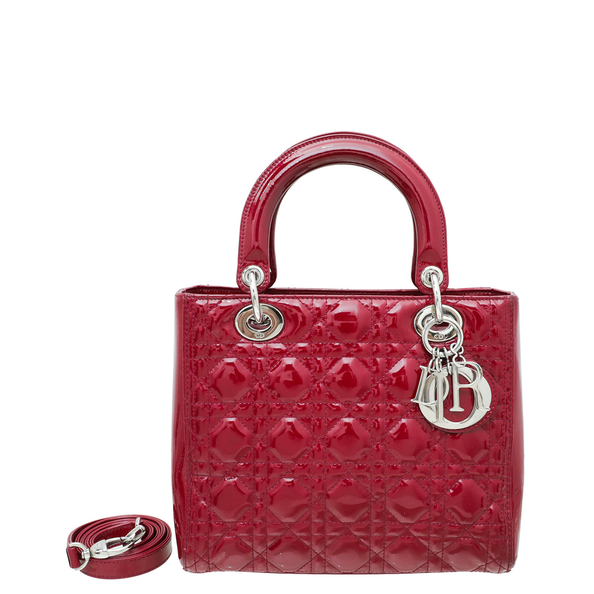 Christian Dior Cerise Lady Dior Medium Bag-Christian Dior-THE CLOSET