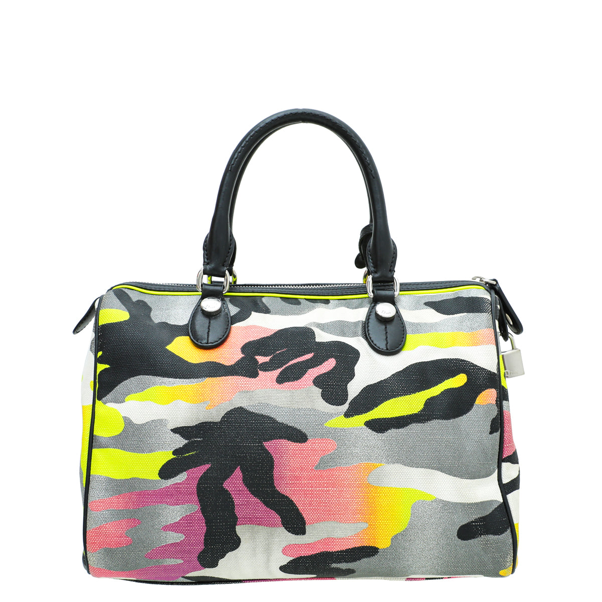 Christian Dior Multicolor Anselm Reyle Camouflage Boston Bag-Christian Dior-THE CLOSET