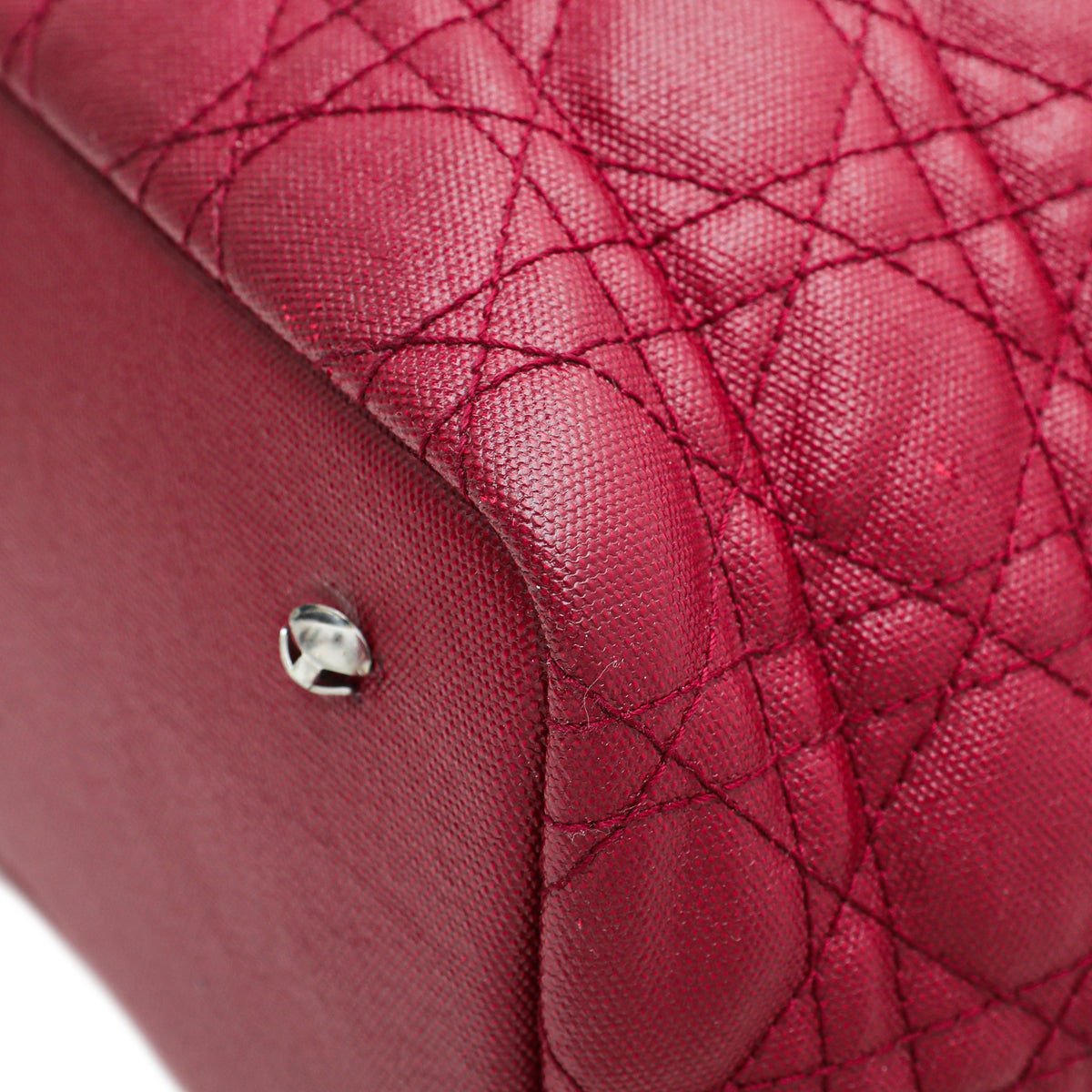 Christian Dior Red Panarea Medium Tote Bag