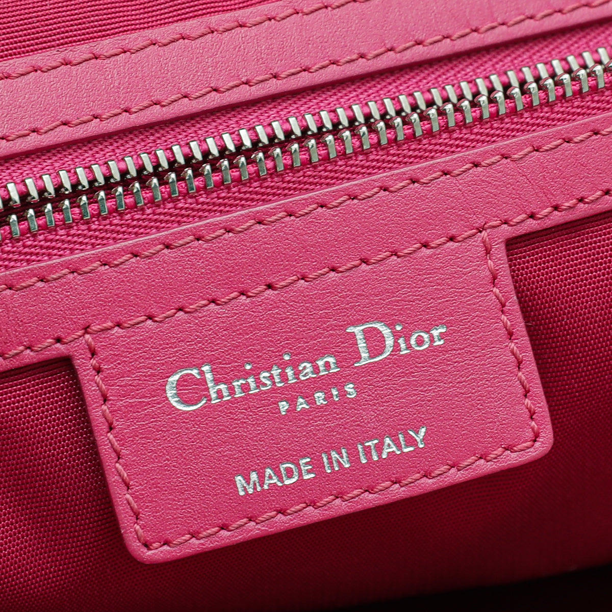 Christian Dior Fuchsia Panarea Medium Tote Bag