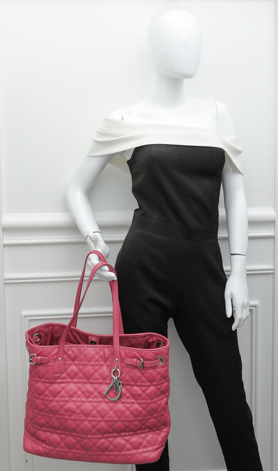 Christian Dior Fuchsia Panarea Medium Tote Bag