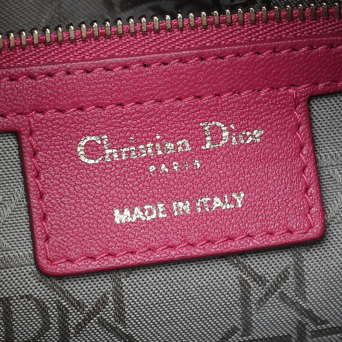 Christian Dior Fuchsia Lady Dior Medium Bag