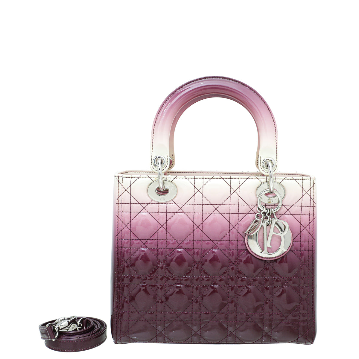 Christian Dior Ombre Violet Lady Dior Medium Bag-Christian Dior-THE CLOSET