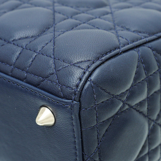 Christian Dior Navy Blue Lady Dior My ABCDior Small Bag