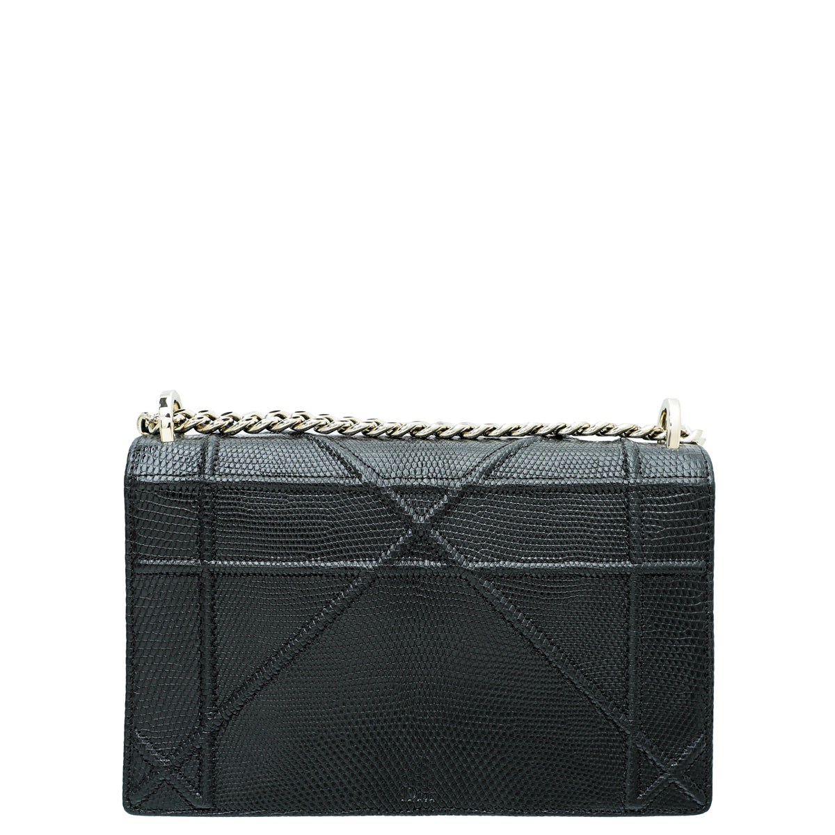 Christian Dior Black Lizard Diorama Medium Bag-Christian Dior-THE CLOSET