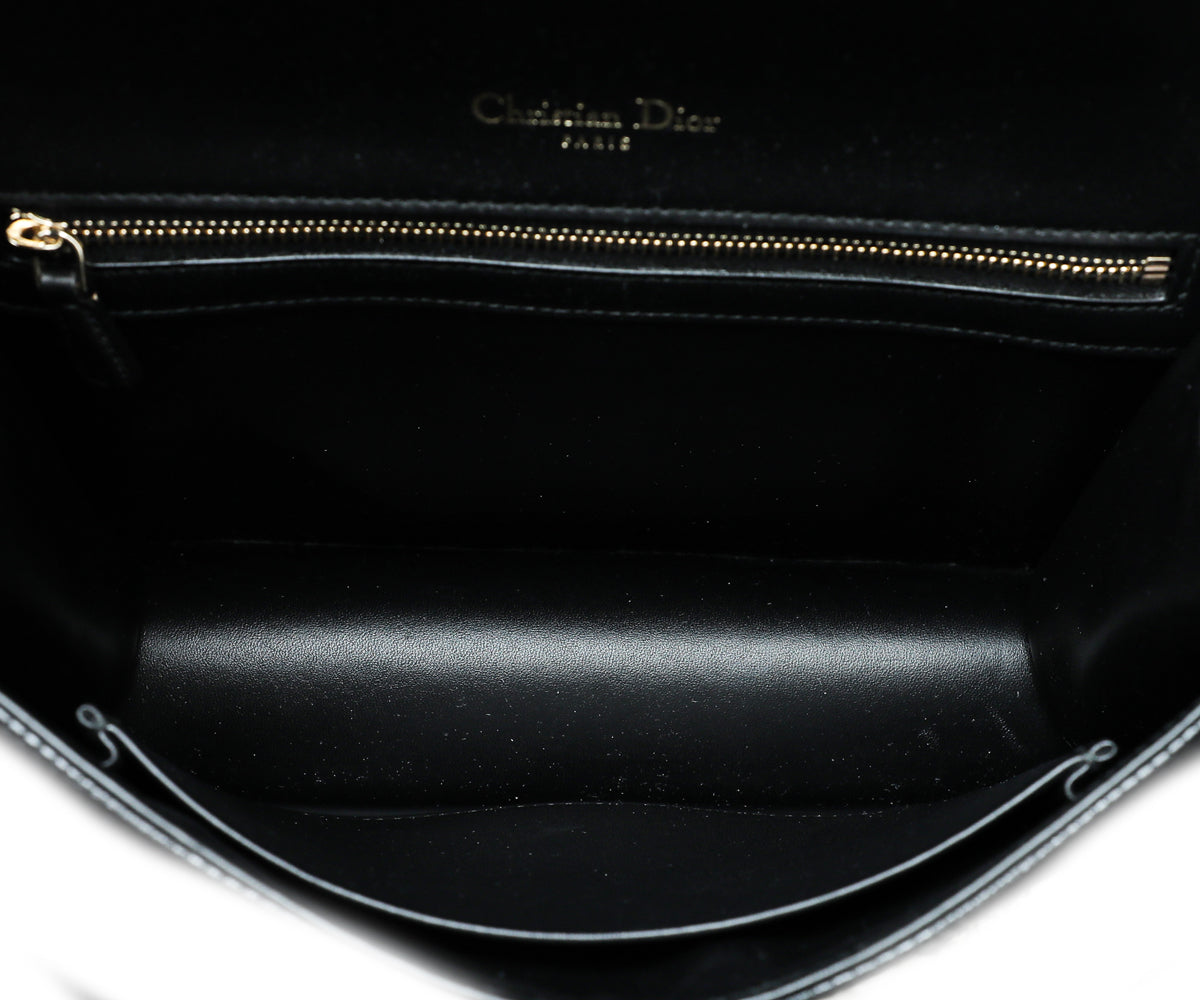 Christian Dior Black Lizard Diorama Medium Bag – The Closet