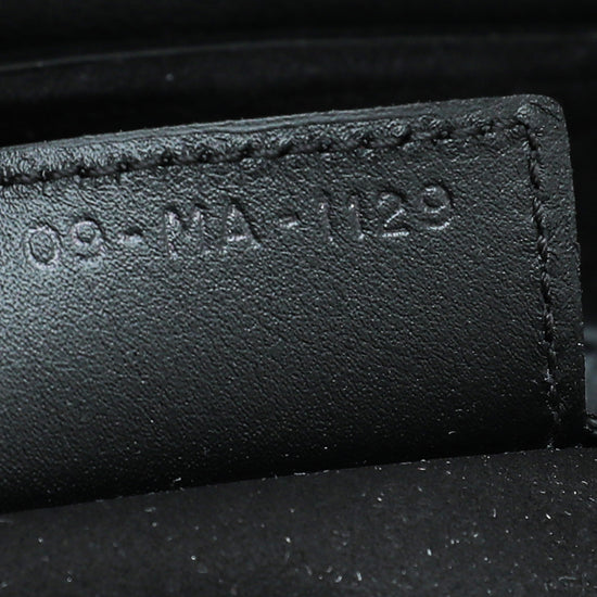 Christian Dior Black Oblique Embossed Saddle Medium Bag