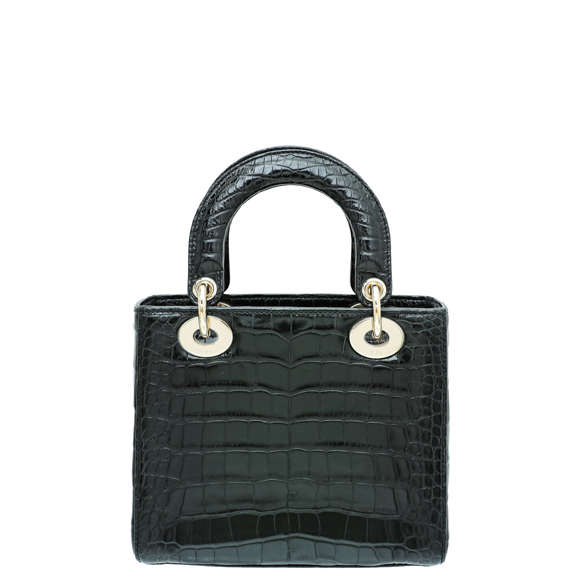 Christian Dior Black Forest Green Lady Dior Alligator Medium Bag-Christian Dior-THE CLOSET
