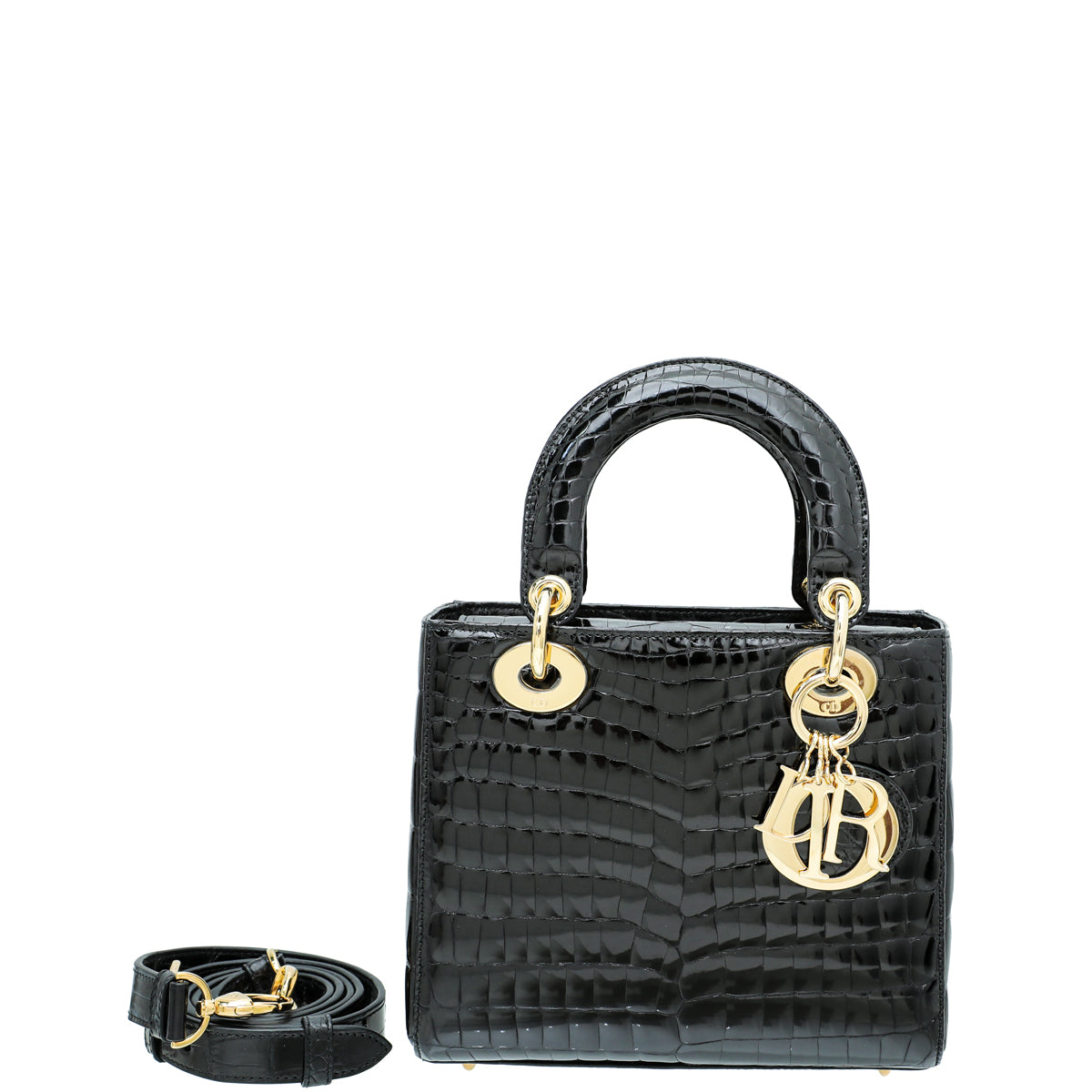 Christian Dior Crocodile Lady Dior Medium Bag – THE CLOSET