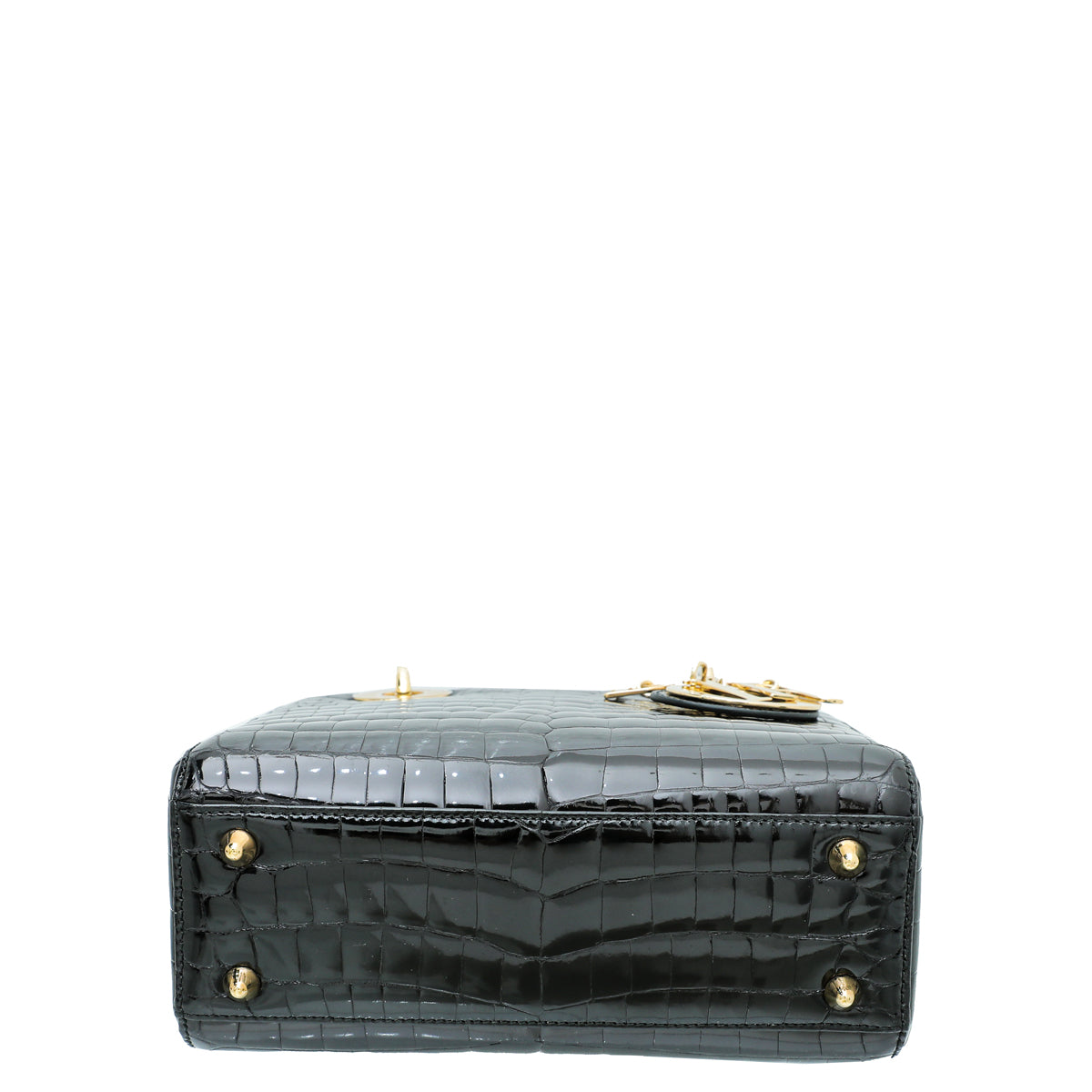 Christian Dior Crocodile Lady Dior Medium Bag
