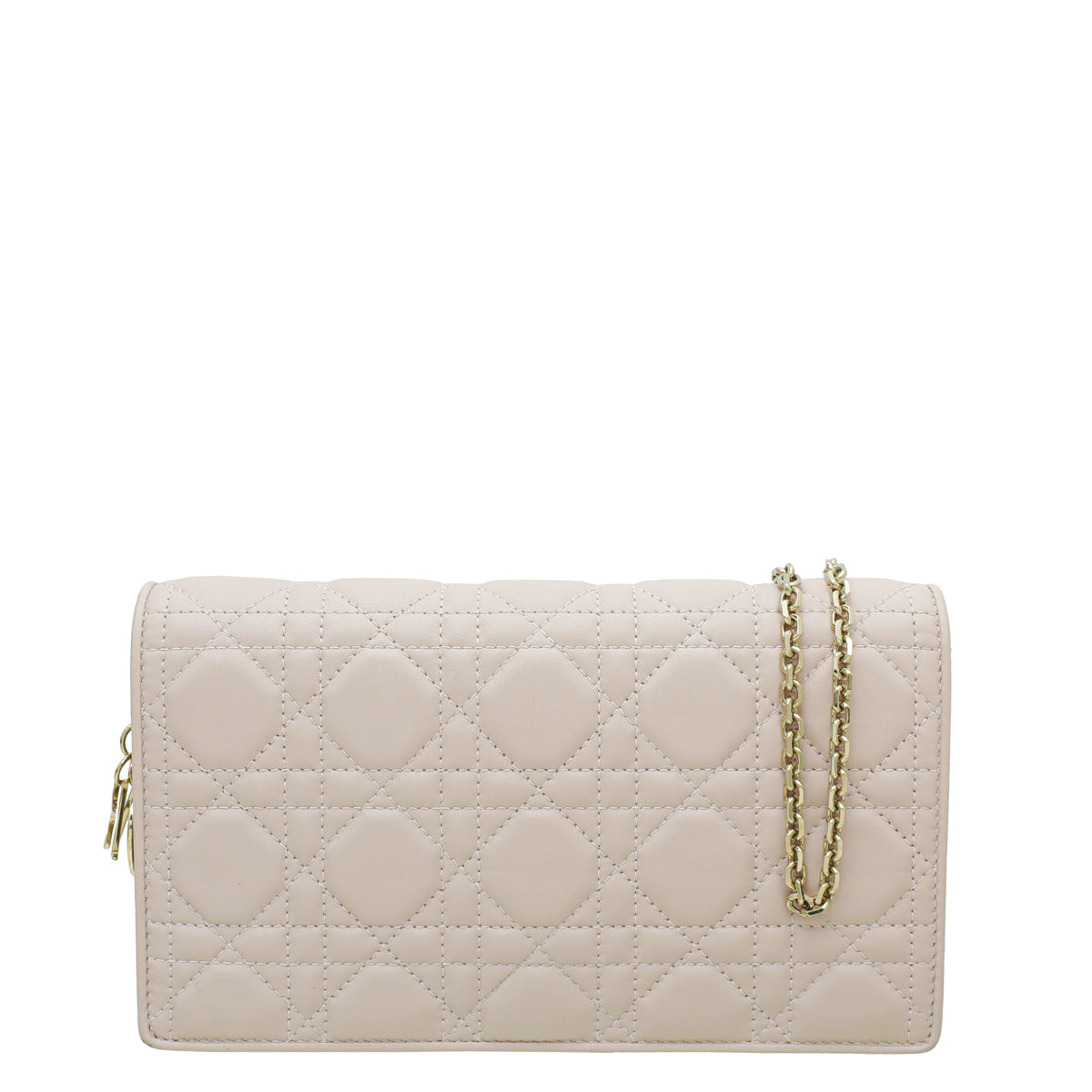Christian Dior Light Pink Lady Dior Chain Pouch-Christian Dior-THE CLOSET