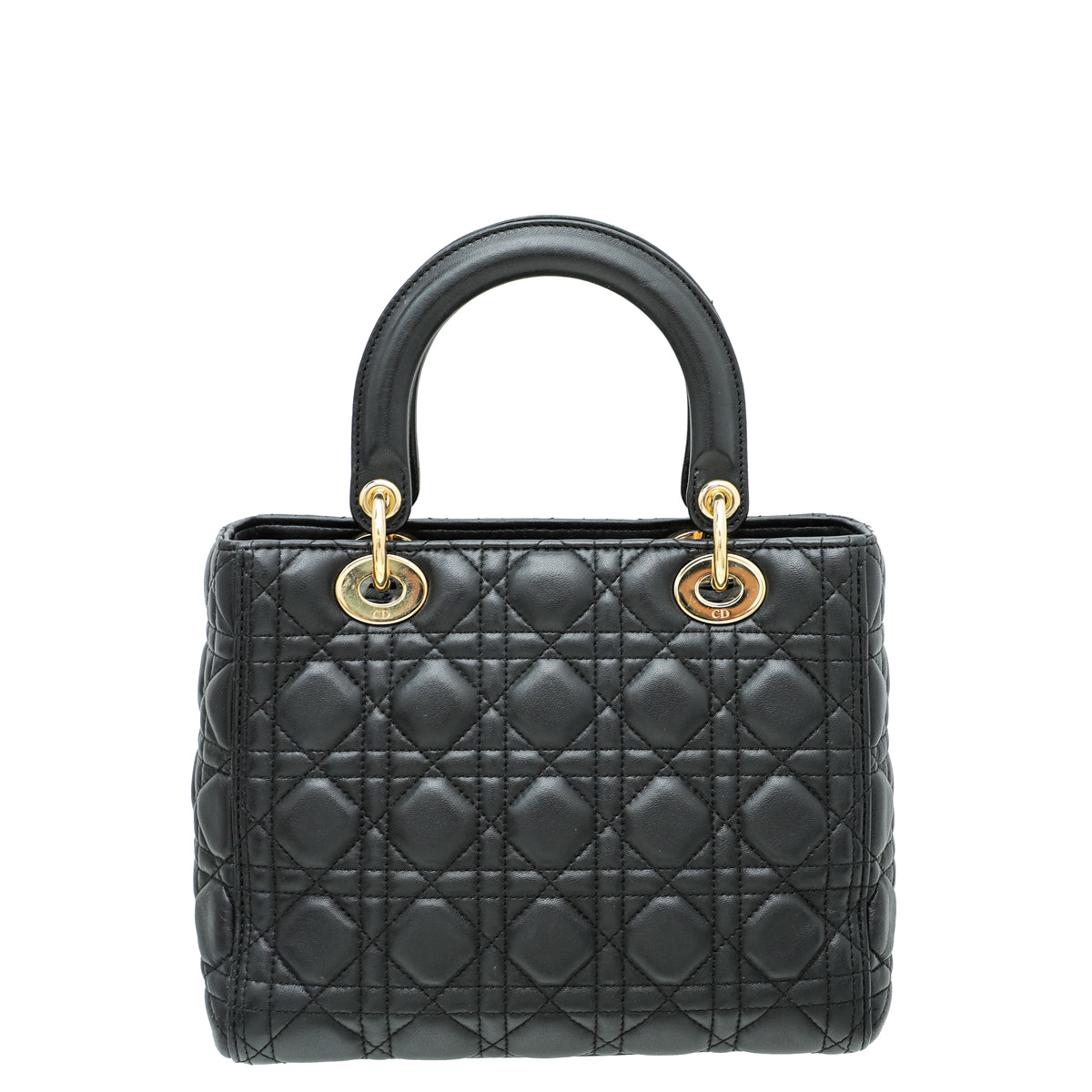 Christian Dior Black Lady Dior Medium Bag-Christian Dior-THE CLOSET