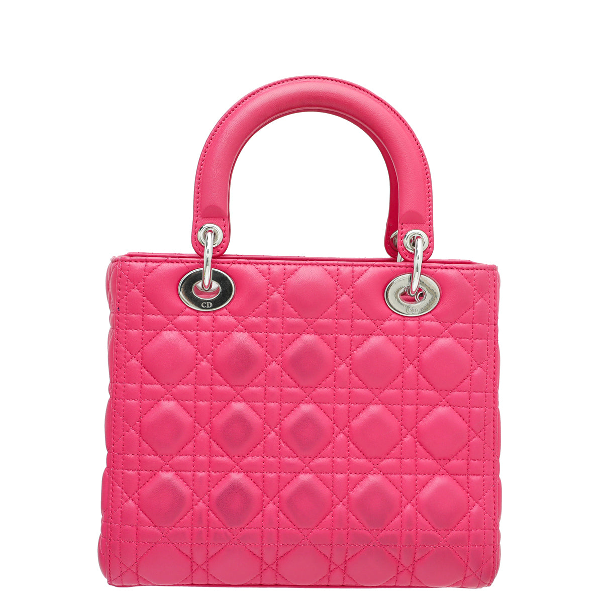 Christian Dior Hot Pink Lady Dior Medium Bag-Christian Dior-THE CLOSET