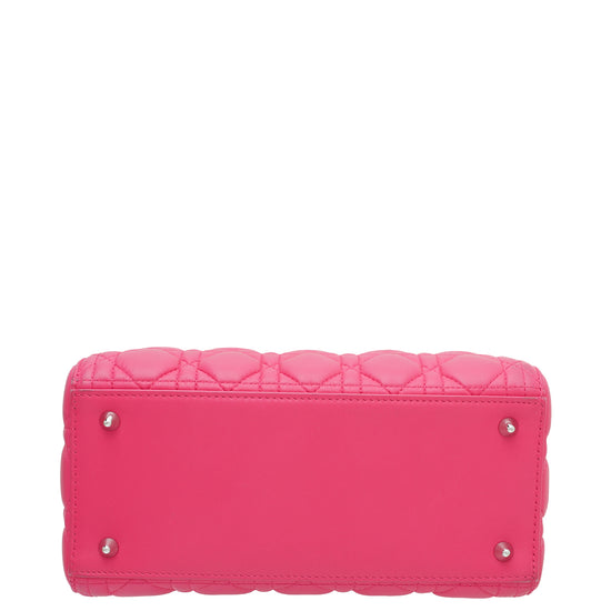 Christian Dior Hot Pink Lady Dior Medium Bag