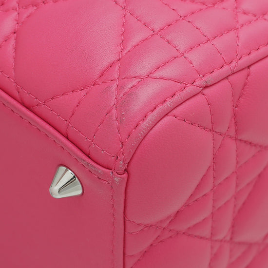 Christian Dior Hot Pink Lady Dior Medium Bag