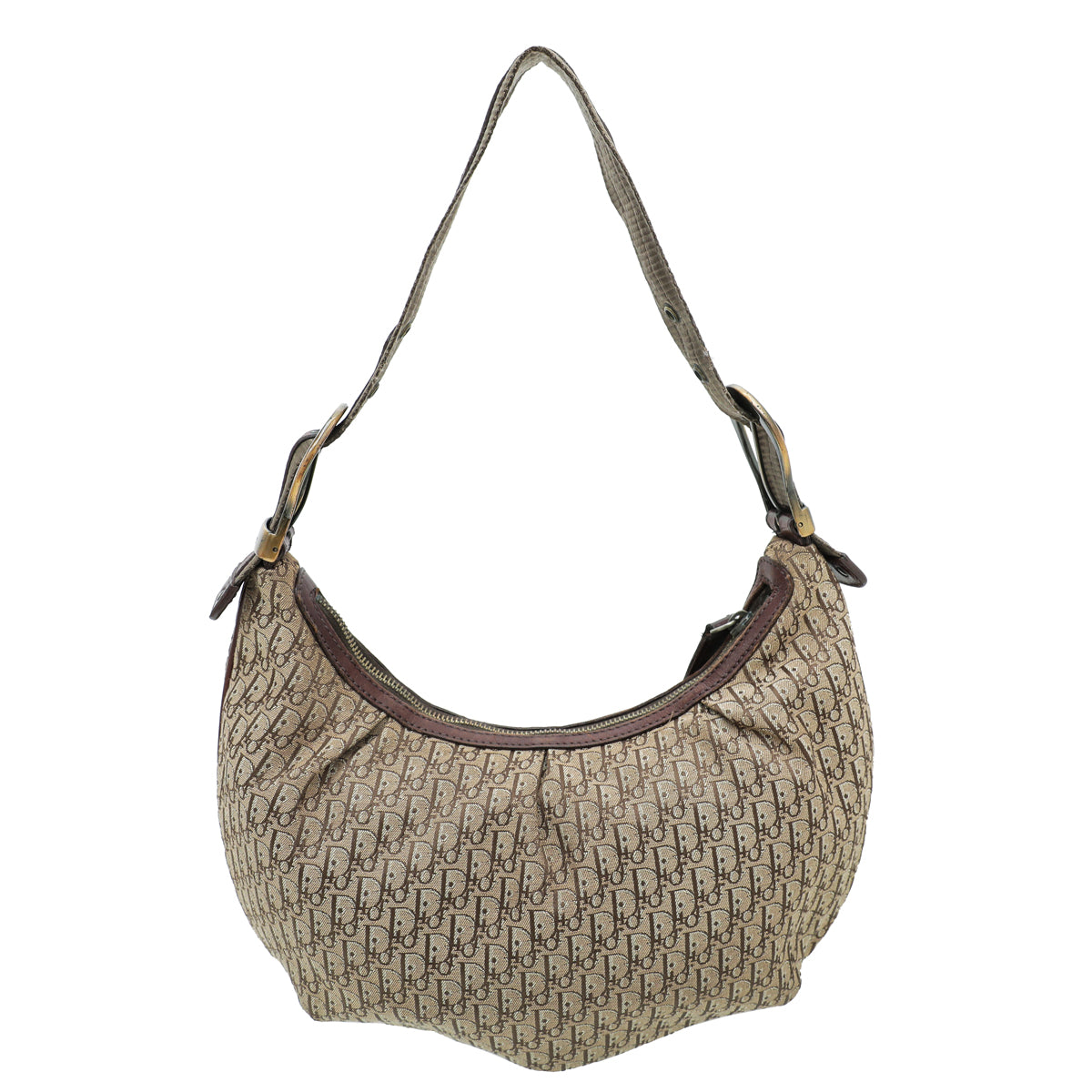 Christian Dior Light Brown Oblique Hobo Shoulder Bag-Christian Dior-THE CLOSET