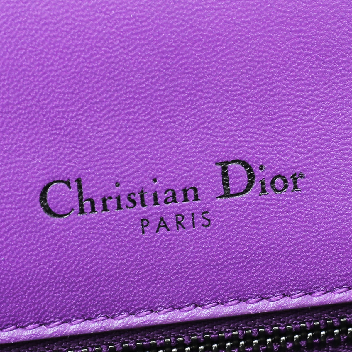 Christian Dior Violet Diorama Ceramic Effect Medium Bag