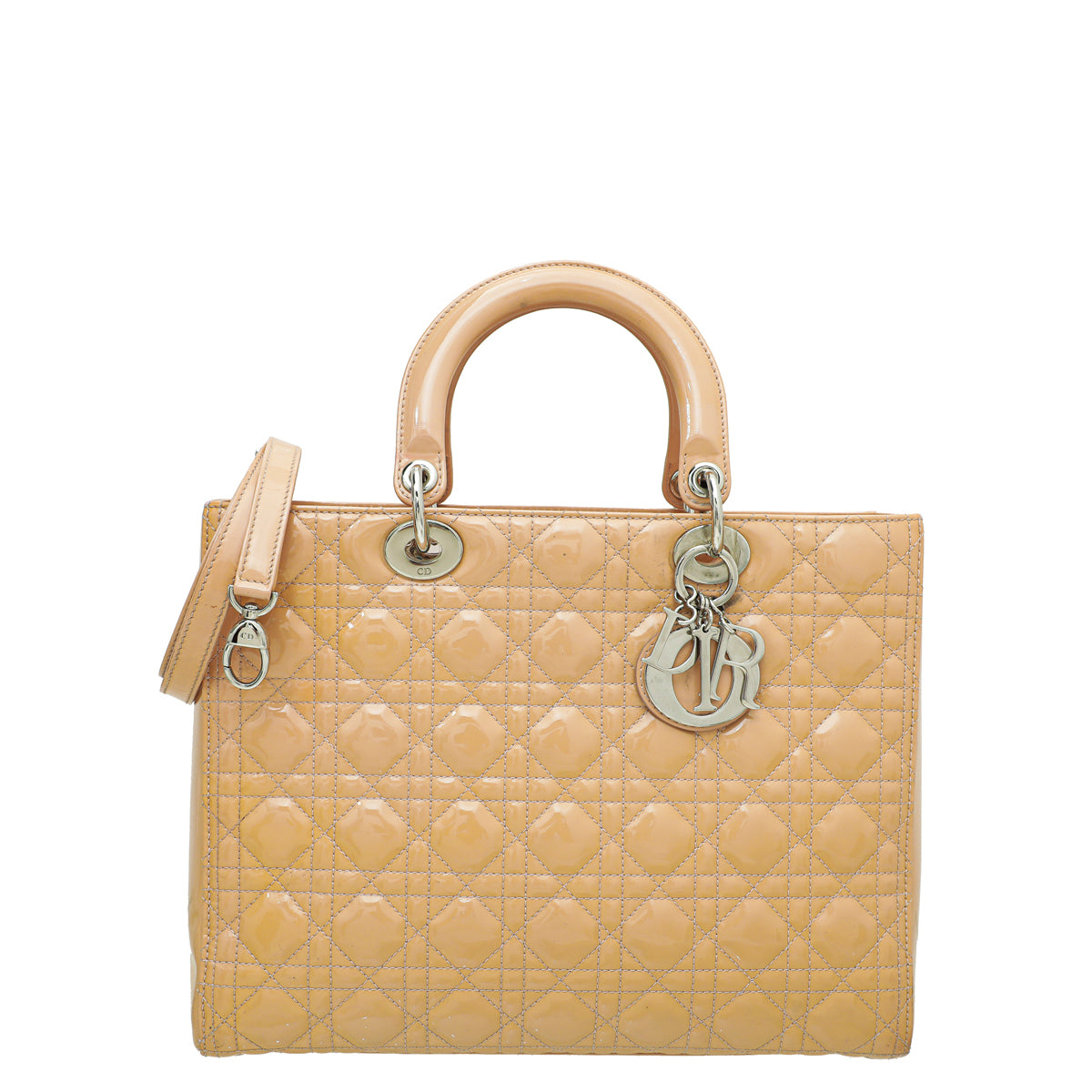 Christian Dior Nude Lady Dior Large Bag-Christian Dior-THE CLOSET