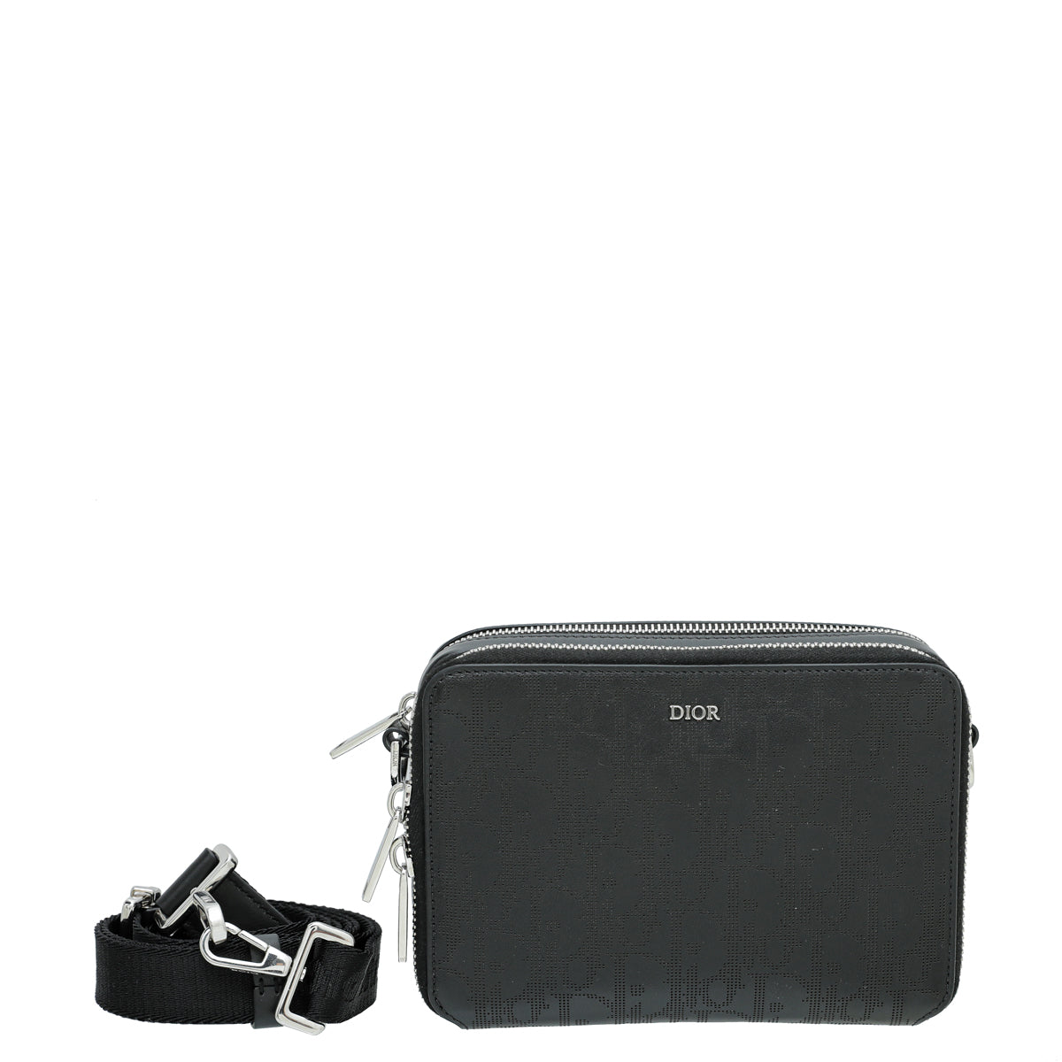 Christian Dior Black Oblique Galaxy Messenger Pouch-Christian Dior-THE CLOSET