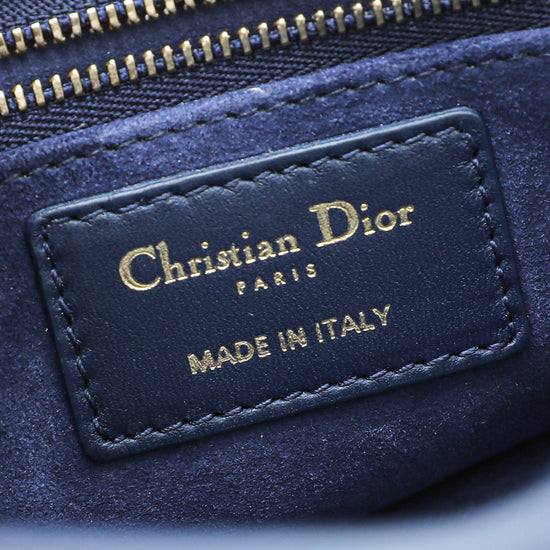 Christian Dior Navy Blue Miss Dior Lined Flap Chain Bag