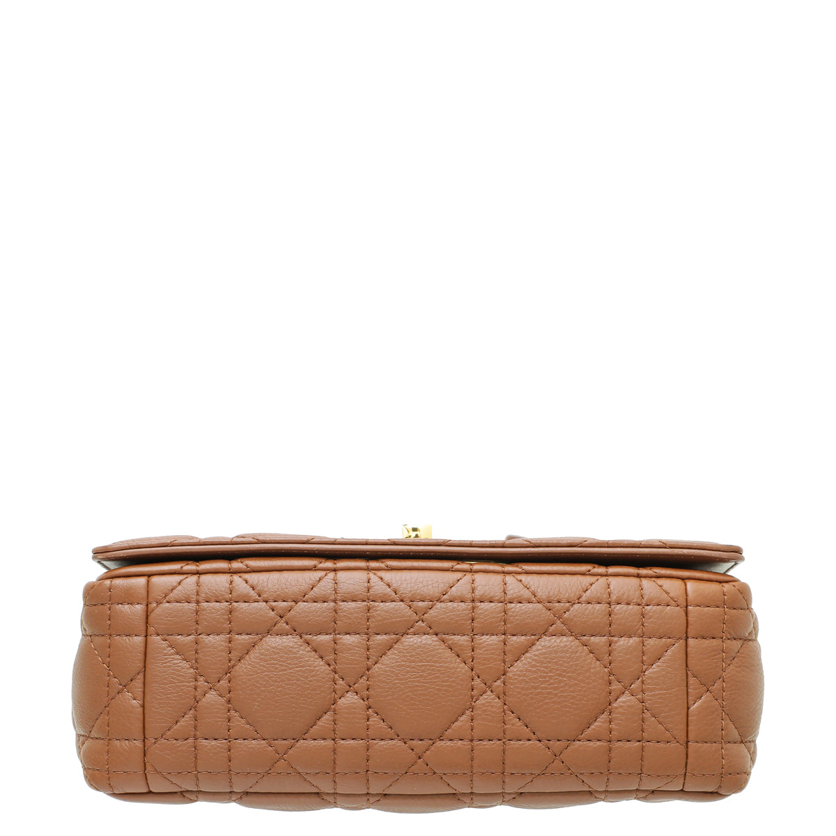 Christian Dior Brown Soft Cannage Caro Small Flap Bag