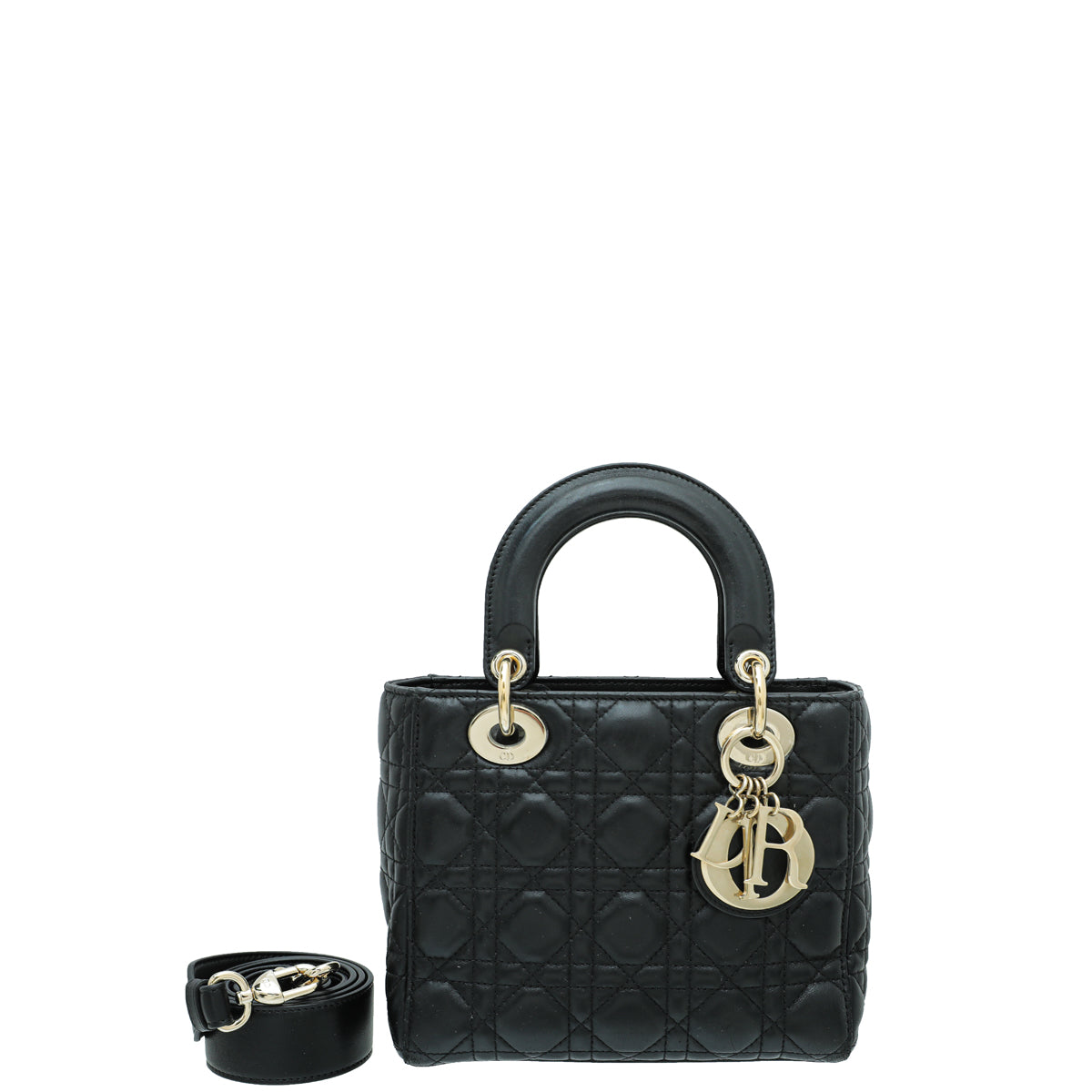 Christian Dior Black Lady Dior My ABCDior Small Bag-Christian Dior-THE CLOSET