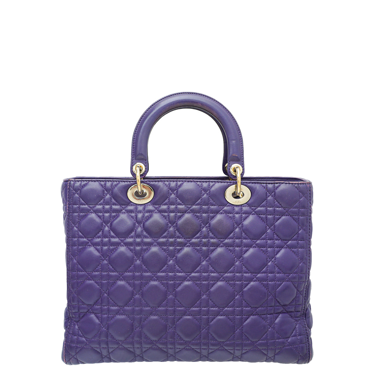Christian Dior Violet Lady Dior Large Bag-Christian Dior-THE CLOSET