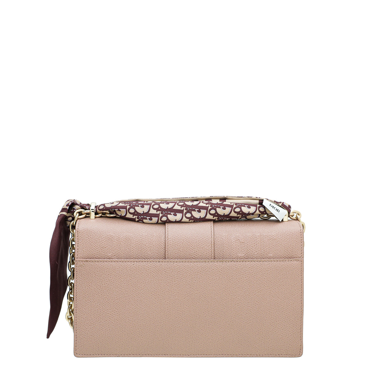 Christian Dior Rose Des Vent 30 Montaigne Medium Flap Bag W/ Twilly-Christian Dior-THE CLOSET