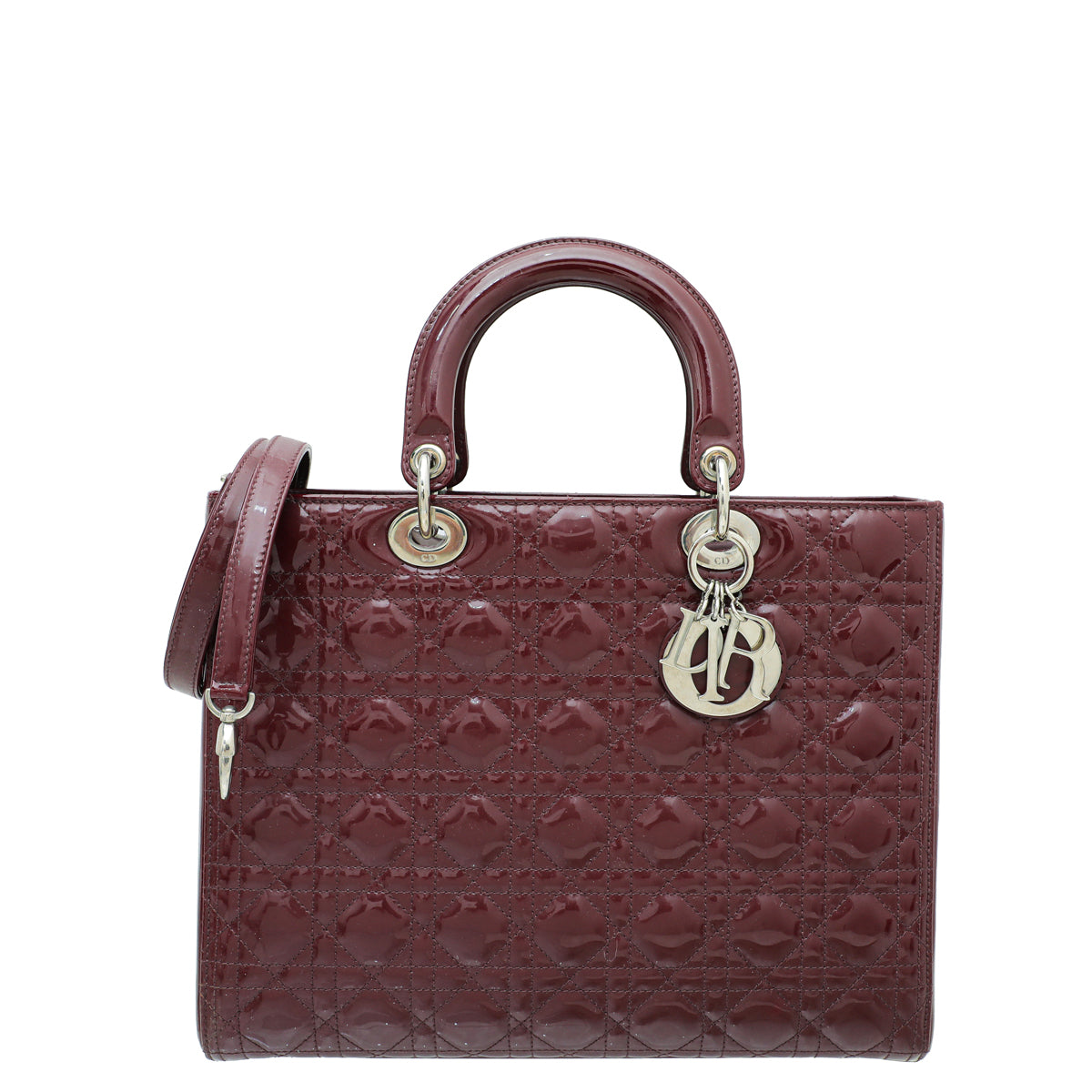 Christian Dior Burgundy Lady Dior Bag-Christian Dior-THE CLOSET