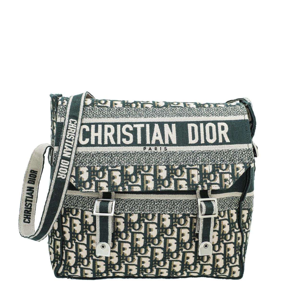 Christian Dior Vert Green Oblique DiorCamp Messenger Bag-Christian Dior-THE CLOSET