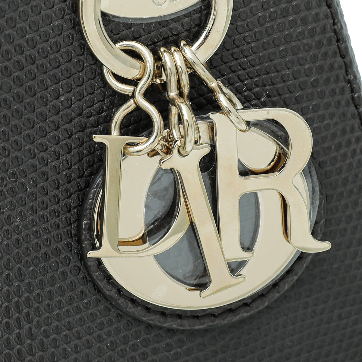 Christian Dior Smoky Gray Lizard Lady Dior Mini Bag