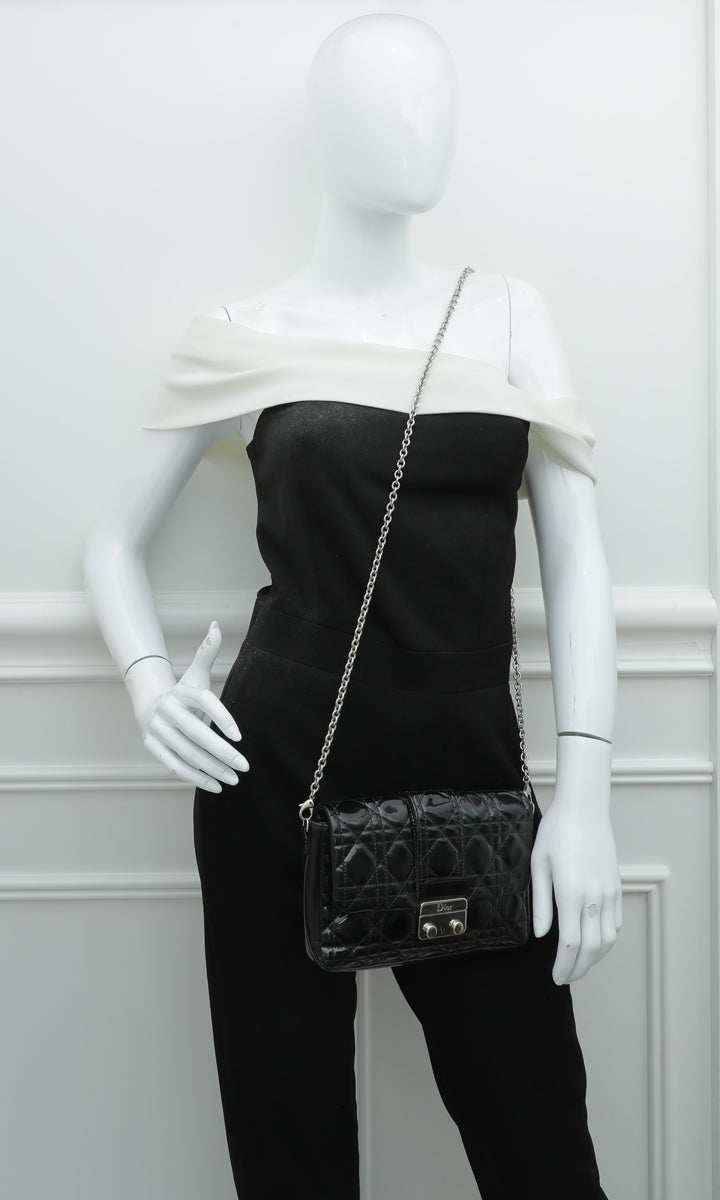 Lady Dior Chain Pouch Black