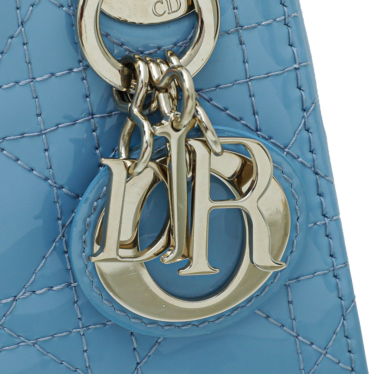 Christian Dior Blue Cornflower Lady Dior Micro Bag