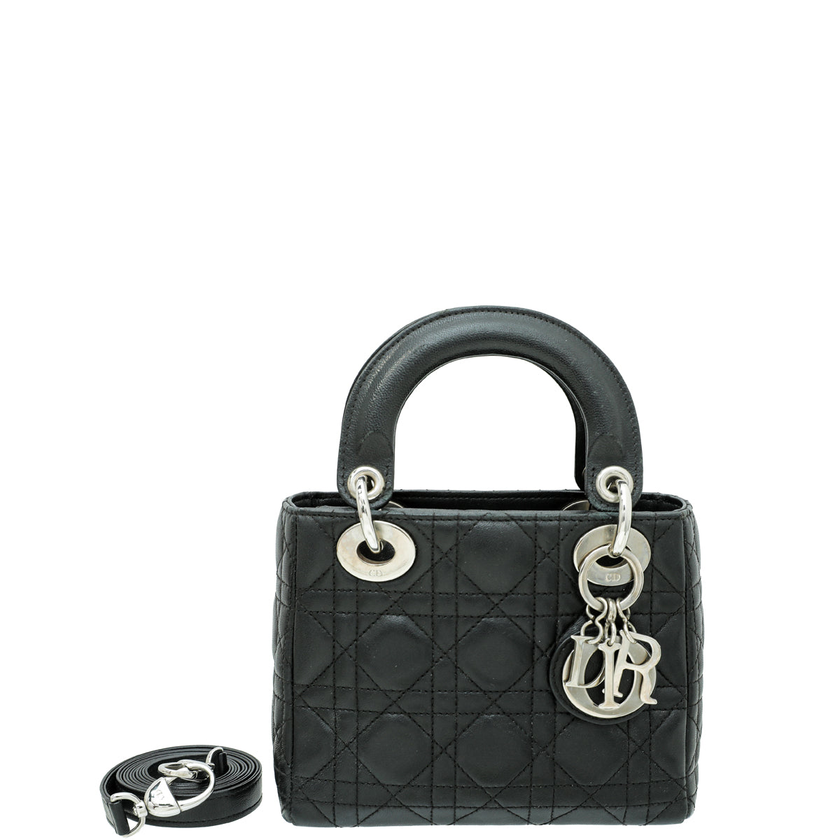 Christian Dior Black Lady Dior Mini Bag-Christian Dior-THE CLOSET