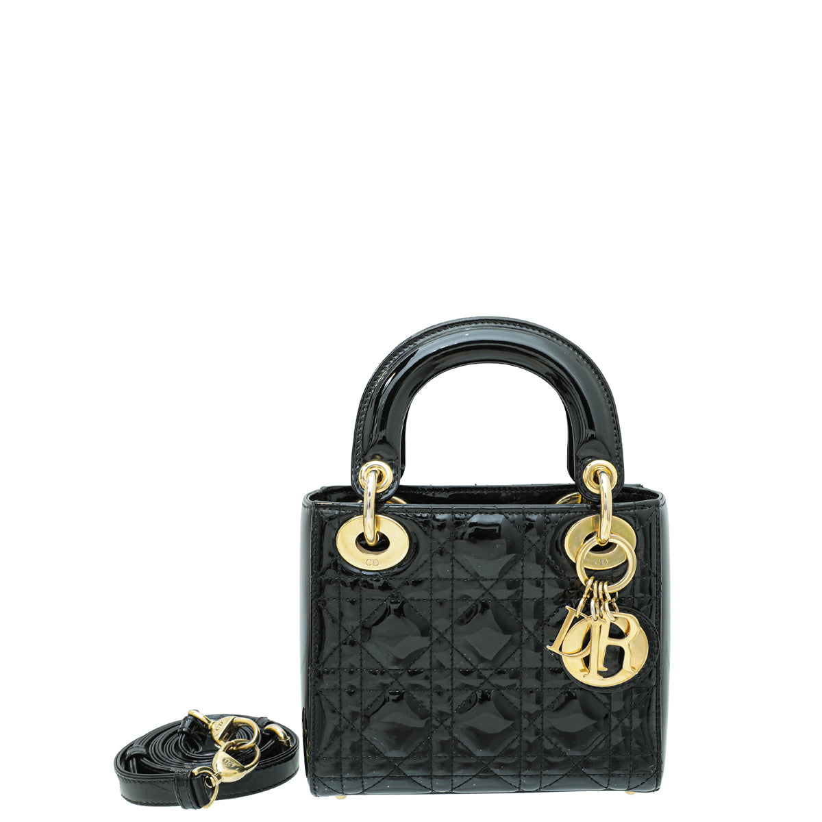 Christian Dior Black Lady Dior Mini Bag-Christian Dior-THE CLOSET