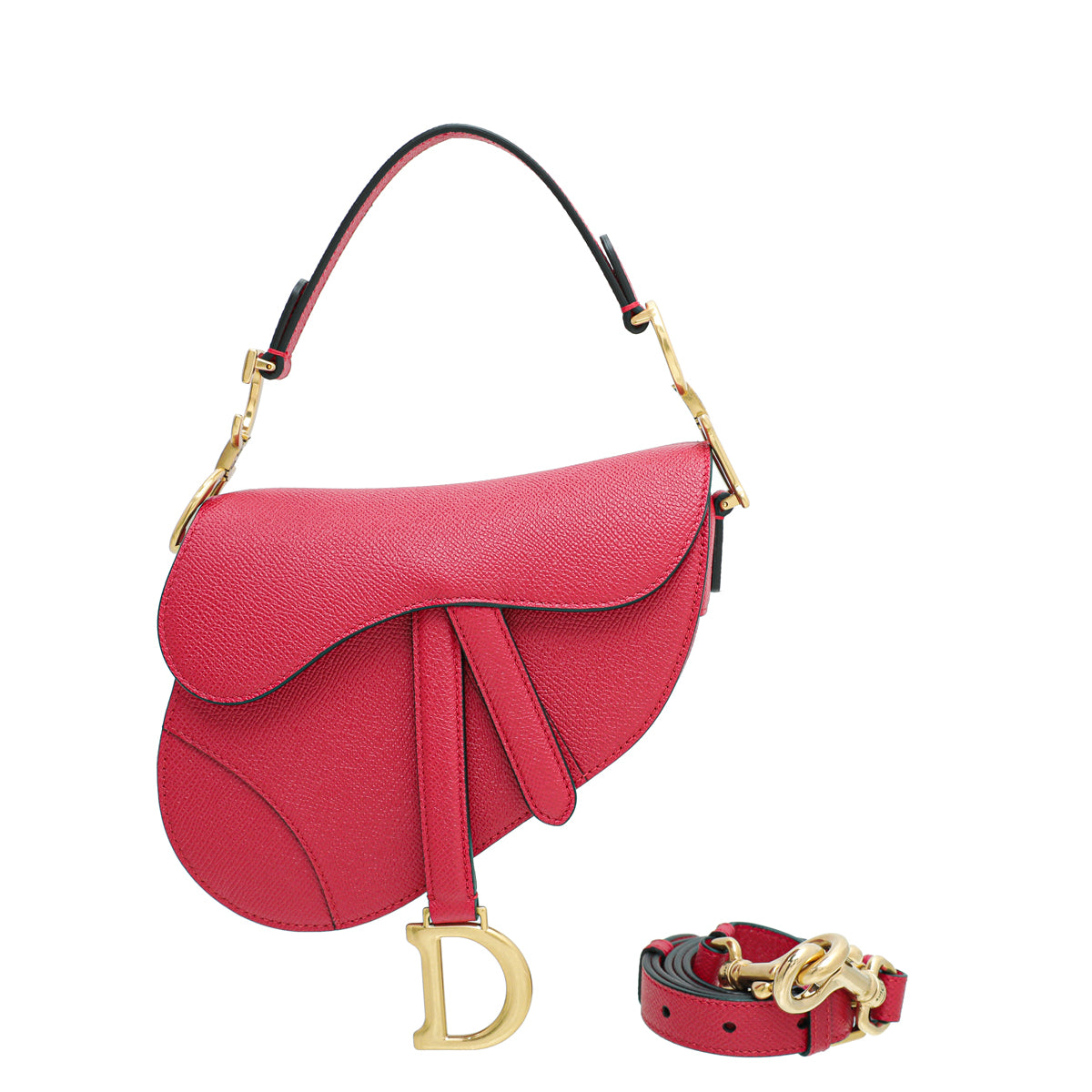 Christian Dior Cherry Saddle Mini Satchel Bag W/ Bag Strap-Christian Dior-THE CLOSET