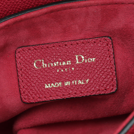 Christian Dior Cherry Saddle Mini Satchel Bag W/ Bag Strap