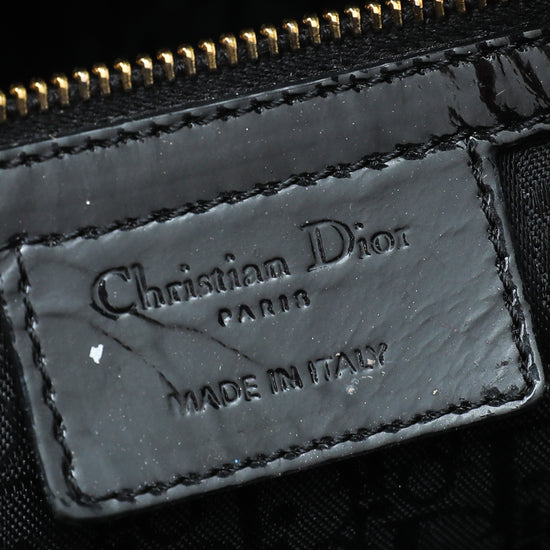 Christian Dior Black Lady Dior Large Bag