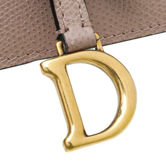 Christian Dior Dusty Pink Saddle Wallet On Chain Bag