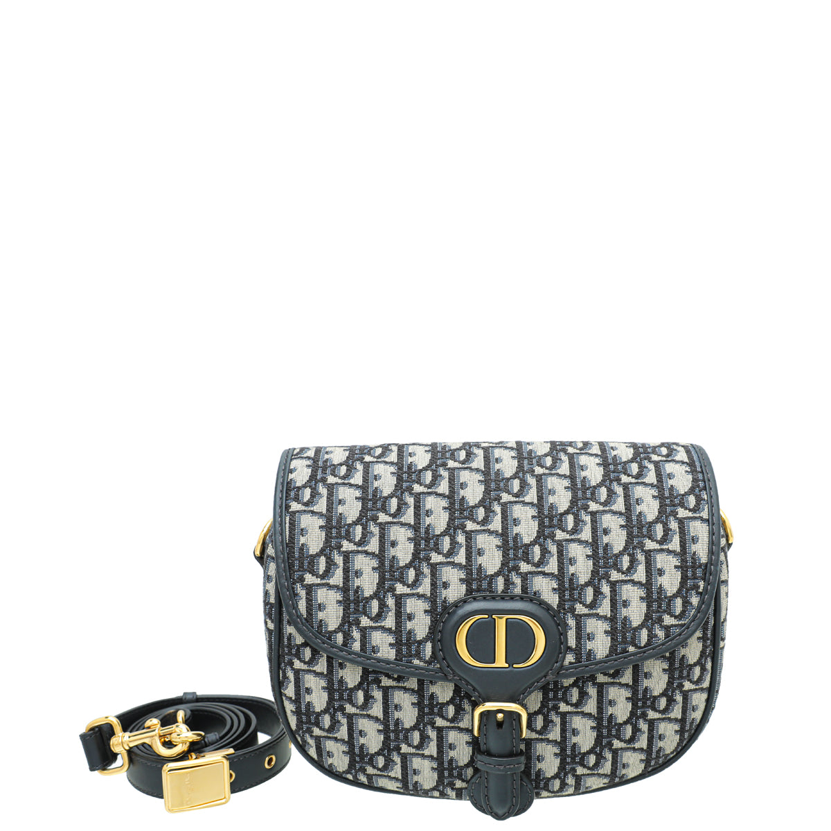 Christian Dior Navy Dior Oblique Bobby Medium Bag