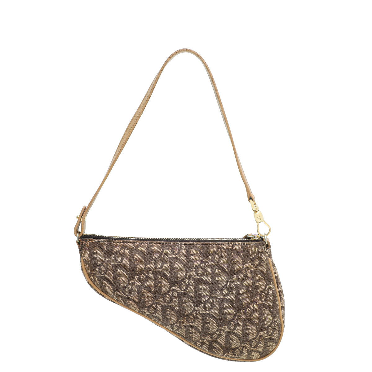 Christian Dior Brown Oblique Saddle Mini Pochette-Christian Dior-THE CLOSET