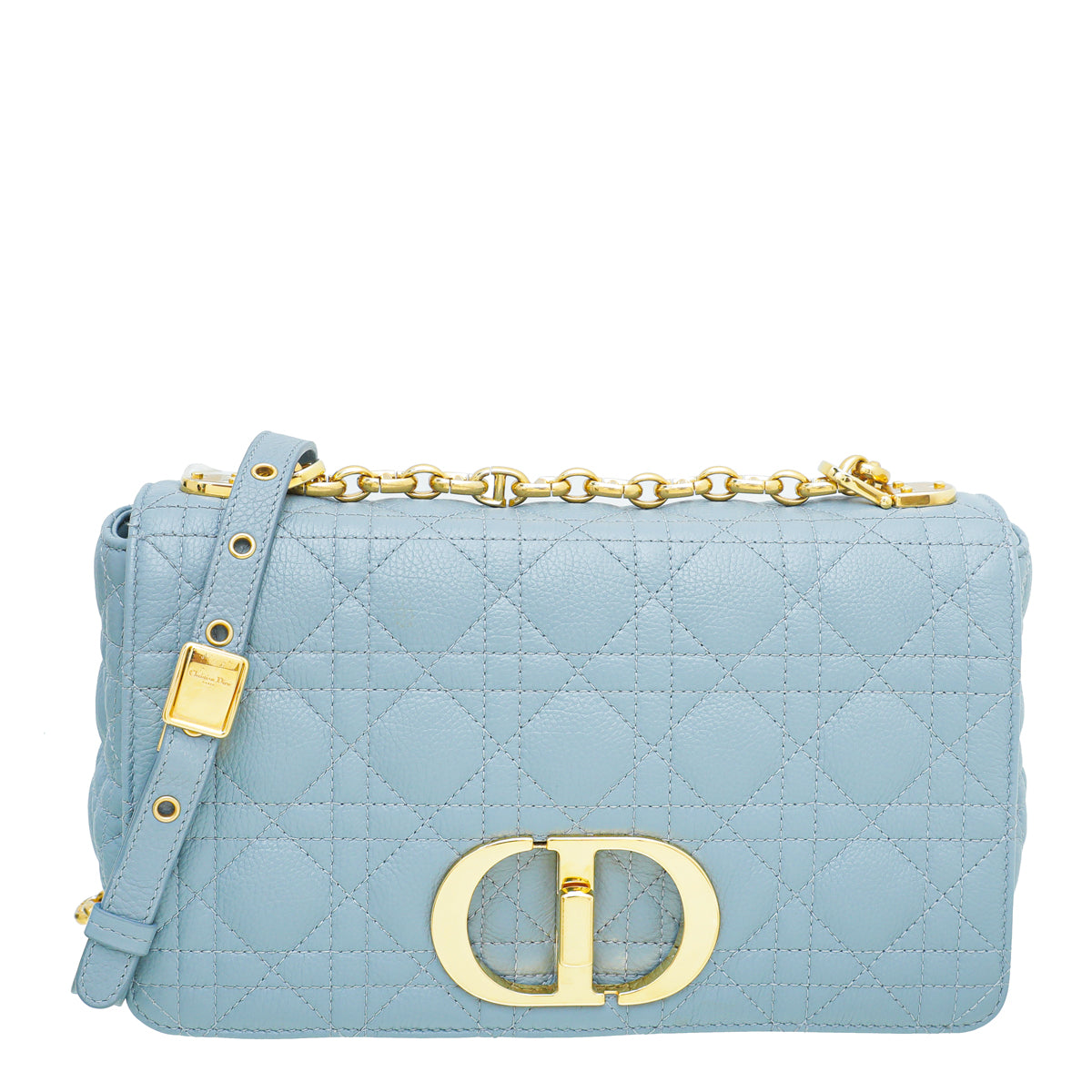 Christian Dior Grey Caro Cannage Medium Bag-Christian Dior-THE CLOSET