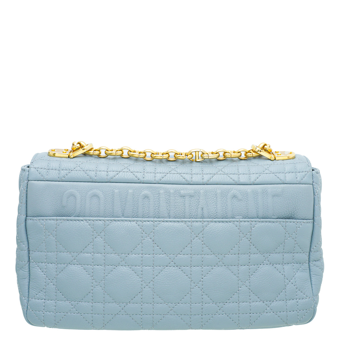 Christian Dior Grey Caro Cannage Medium Bag-Christian Dior-THE CLOSET