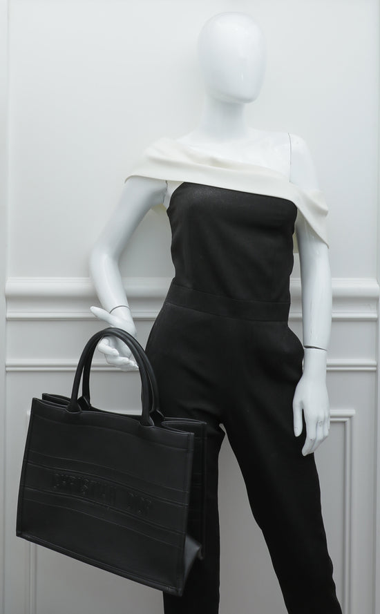 Christian Dior Black Book Tote Medium Bag