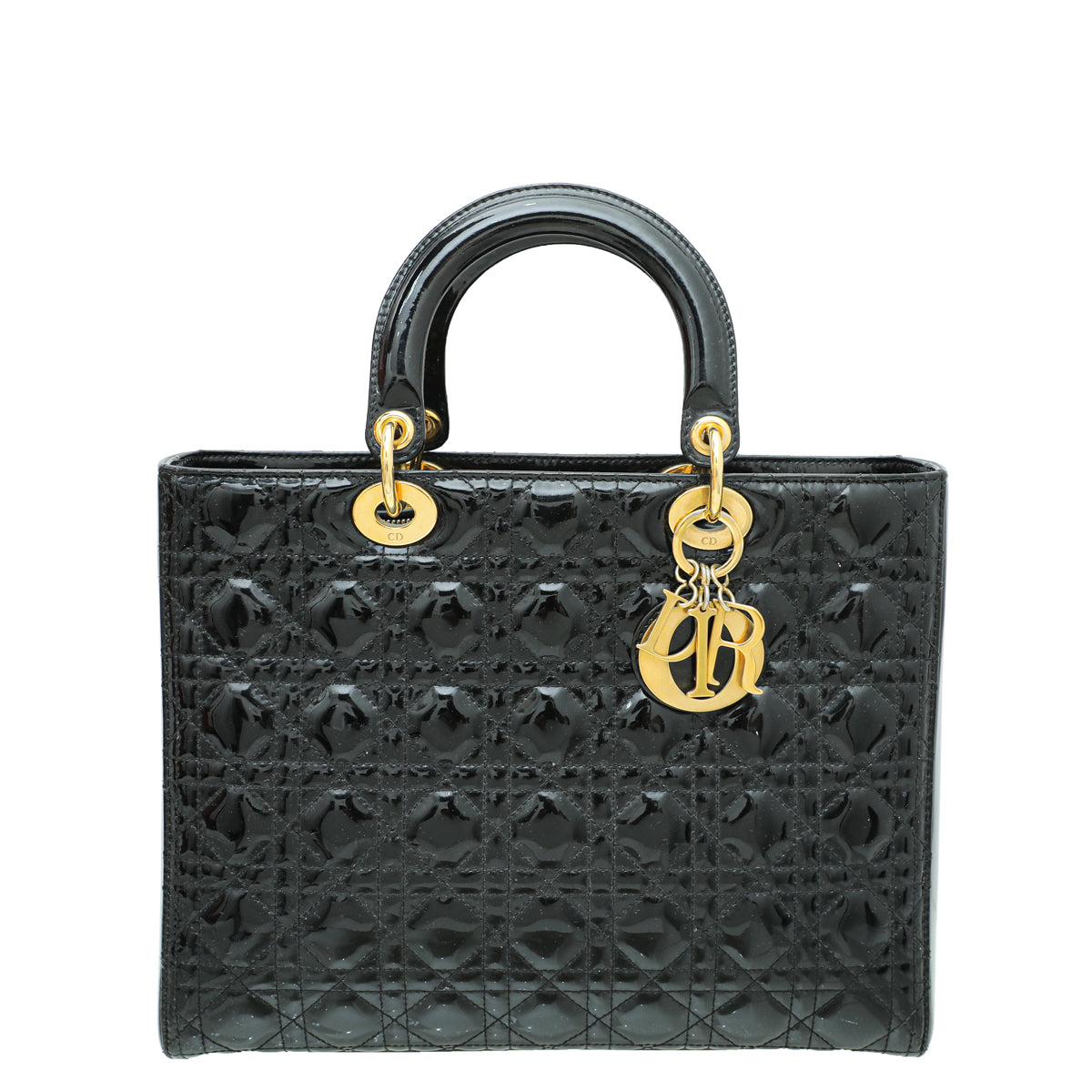 Christian Dior Black Lady Dior Large Bag-Christian Dior-THE CLOSET