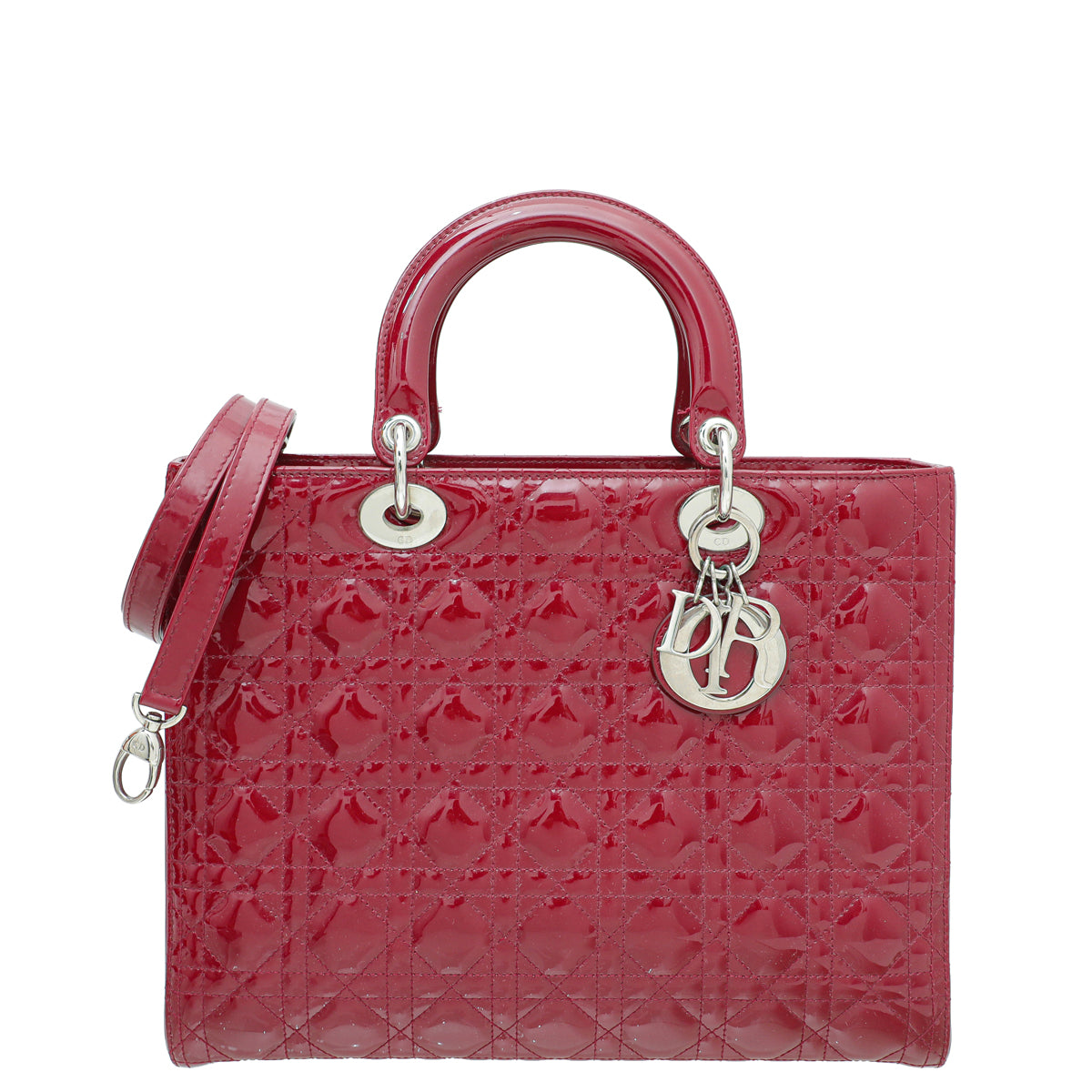 Christian Dior Cerise Lady Dior Large Bag-Christian Dior-THE CLOSET