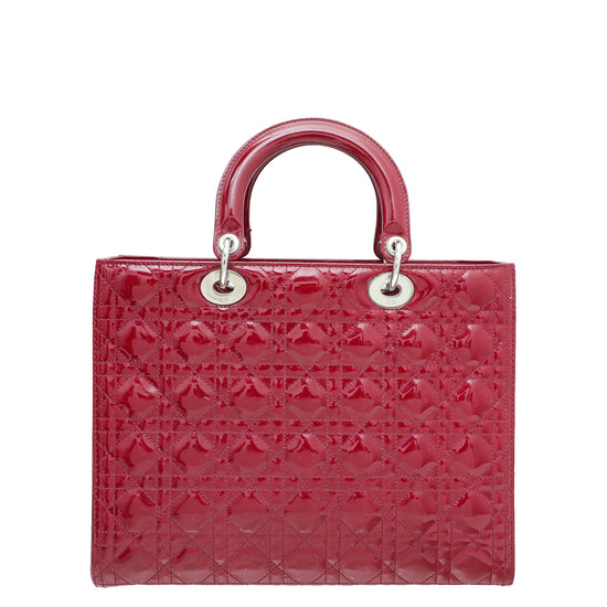 Christian Dior Cerise Lady Dior Large Bag – The Closet
