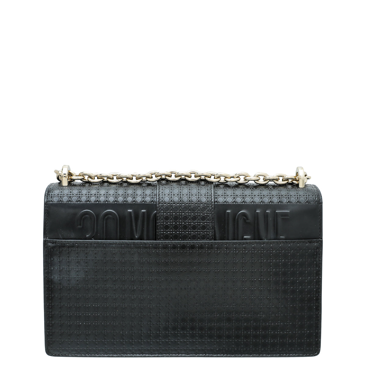 Christian Dior Black 30 Montaigne Micro Cannage Chain Bag-Christian Dior-THE CLOSET