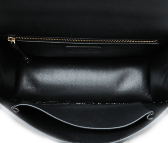 Christian Dior Black 30 Montaigne Micro Cannage Chain Bag