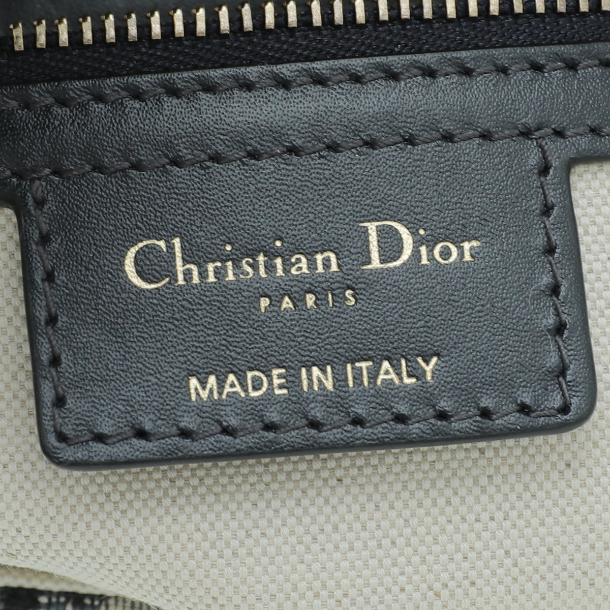 Christian Dior Navy Blue Saddle Oblique Medium Bag